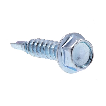 Prime-Line Sheet Metal Screw, Self-Dril, Ind Hex Wash Head No. 8 X 3/4in Zinc Plt Cse Hrd 100PK 9032145